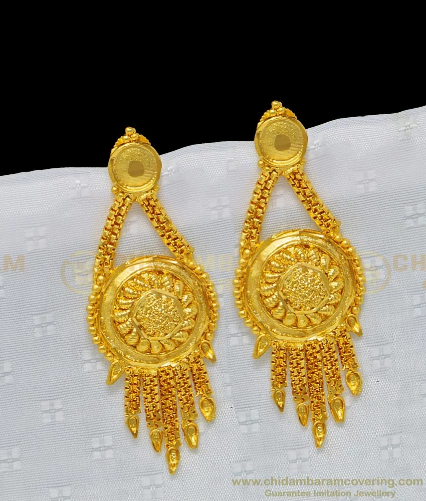 Wt 5 grams onwards. Fancy Jhumka. 916 22kt purity. | Gold earrings models,  Gold bangles design, Gold earrings designs