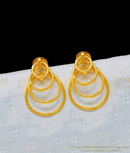 15 Latest Gold Earrings Designs in 2 Grams in 2023 India | Gold earrings  designs, Gold earrings indian, Gold jewelry prom