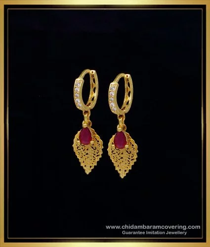 Buy Gold Design Bali Earrings Small Jhumkas Hanging Hoop Earrings for Women