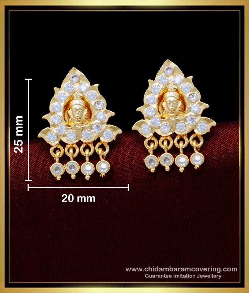 Buy Temple Design Gold Stud At Best Price | Karuri Jewellers