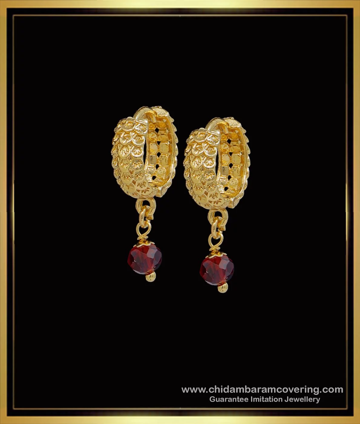 Mango design Meenakari work one gram gold CZ Stud Earrings – Simpliful  Jewelry