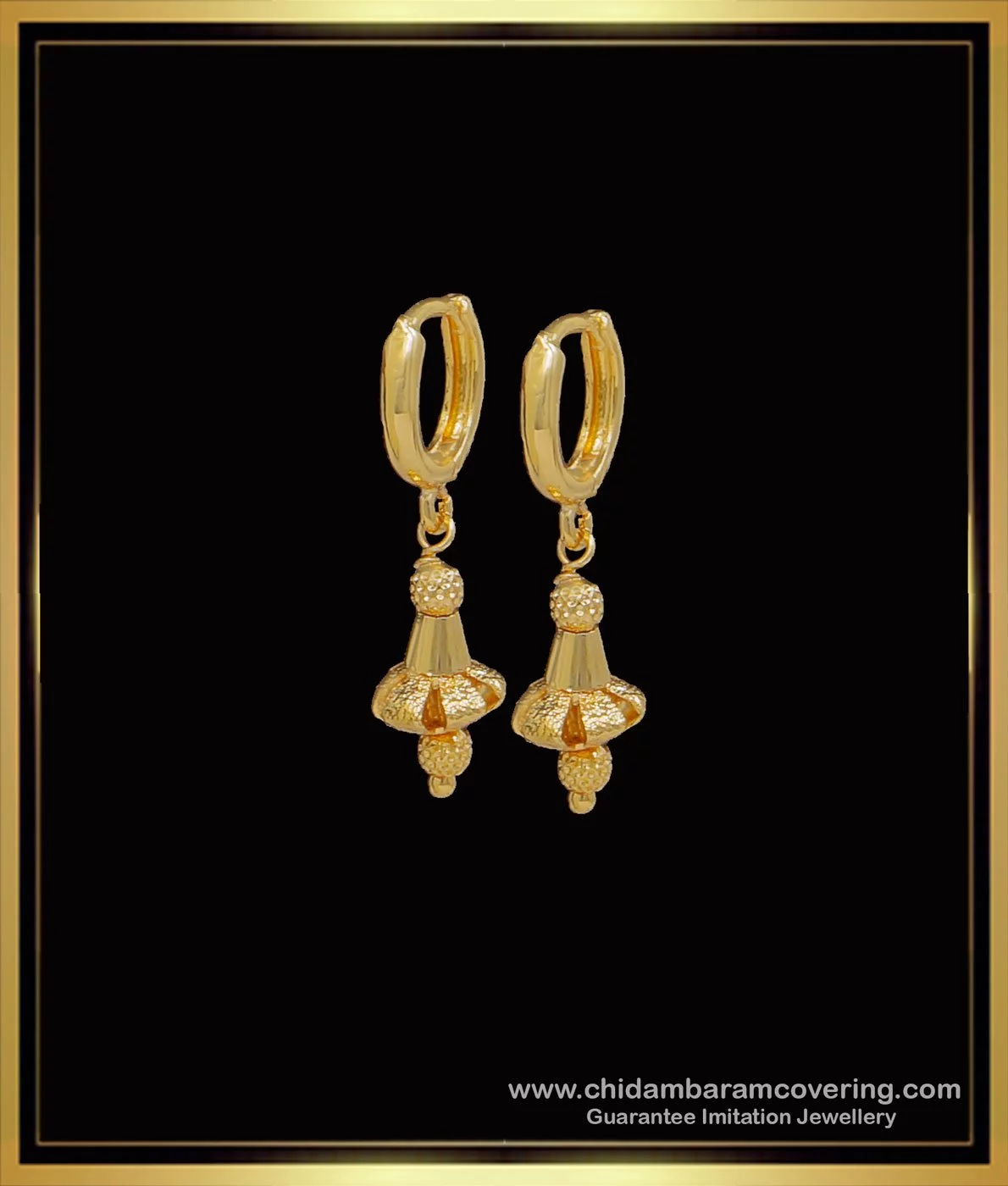 ER18298 Gold Covering South Indian Screwlock Daily Wear Earrings AD Stones  Handmade Designs | JewelSmart.in