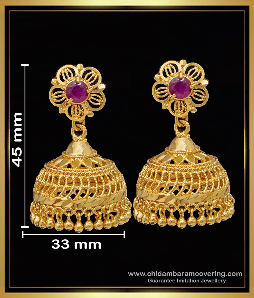 bridal gold jhumka design latest, jhumka design gold earrings, big jhumkas for wedding gold, traditional big jhumkas online