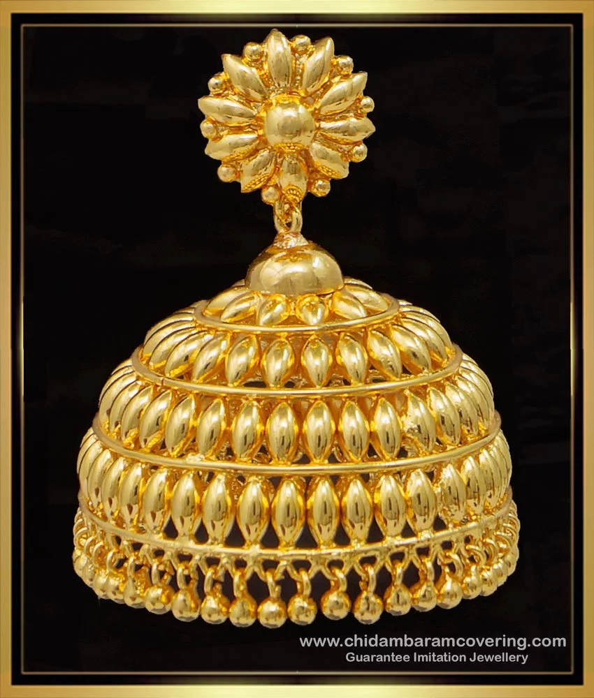 Super Big GOLD Dipped Jhumkas  PAPEEHA JEWELRY