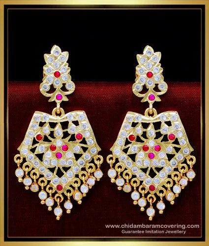 Gold Covering Function Wear Big Size Earring