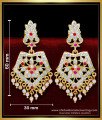 South Indian Wedding Jewellery Impon Big Size Stone Earrings