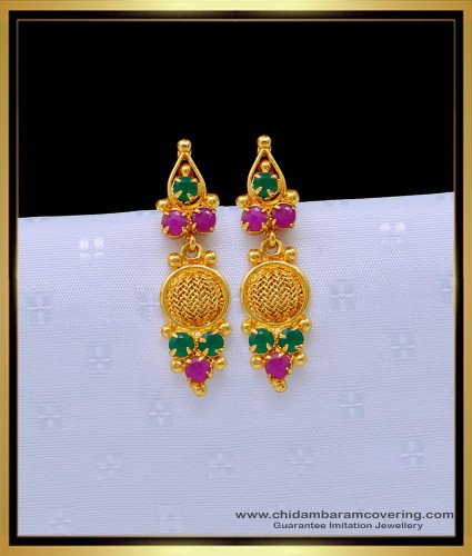 ERG1652 - Attractive Small Stone Earrings Gold Plated Jewellery