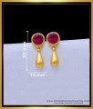 First Quality White Stone 2 Gram Gold Earrings for Baby Girl