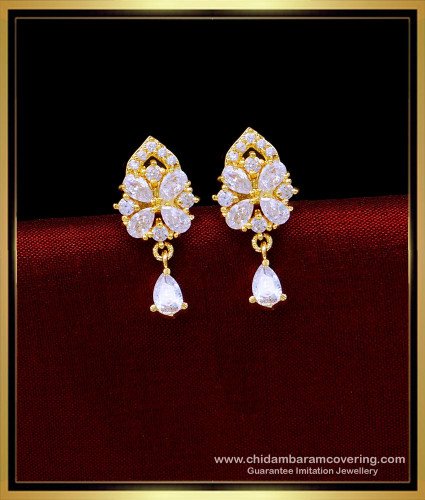 ERG1663 - Sparkling American Diamond Stone Stud Earrings Online