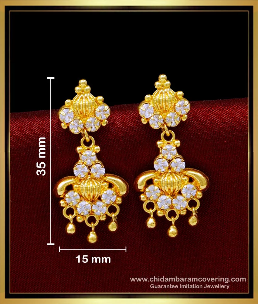 Arthesdam Jewellery 916 Gold Starry Solitaire Earrings-megaelearning.vn
