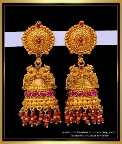 Shop Shri Paramani Women Gold Push Back Silver Earrings for Women Online  39605576