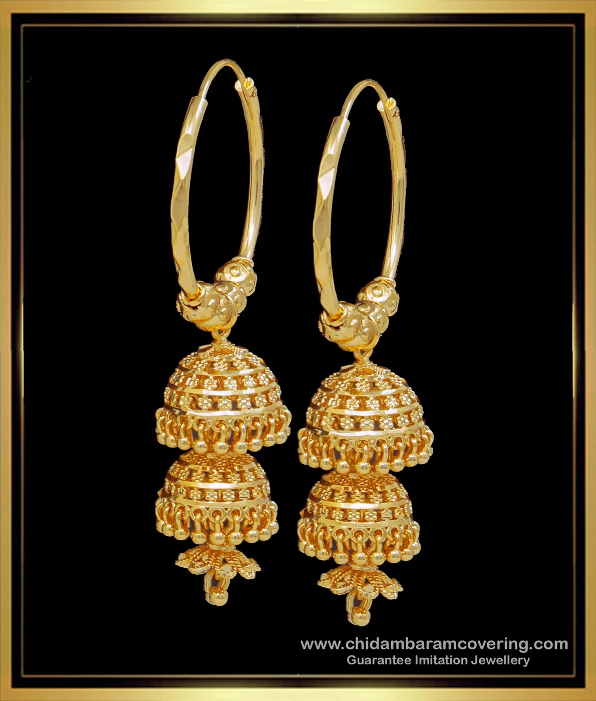 The Naaz Chand Bali Earrings | BlueStone.com