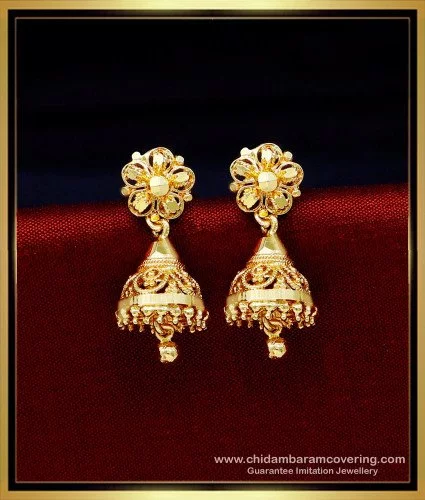 Jhumka Earrings Women Gold in Siliguri at best price by Bhaskar Jewellers -  Justdial