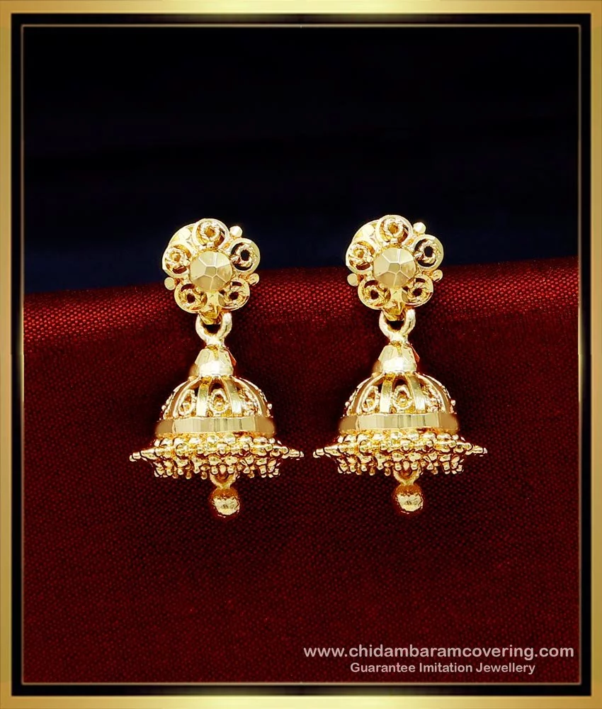 Silver Small Jhumka Earrings – SWASHSTORE
