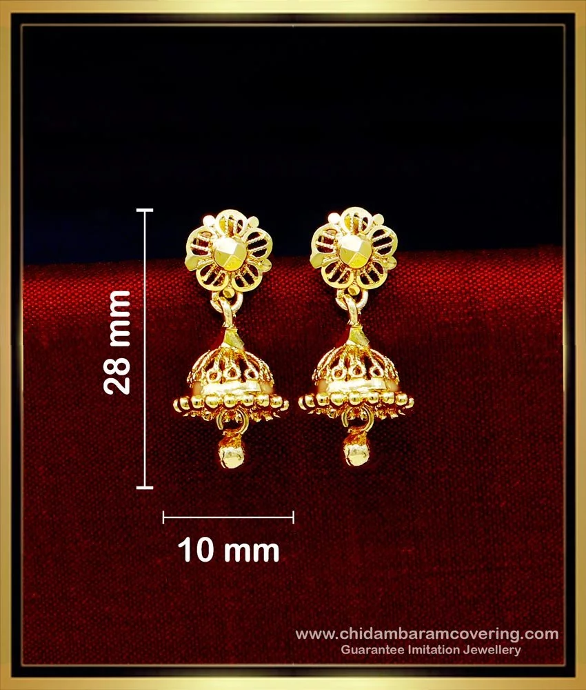 Under 2GM Gold Earrings Designs || 2 ग्राम में रोजाना पहनने वाले सोने की Earrings  Designs With Price - YouTube