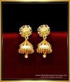 South Indian Jewellery Gold Plated Jhumka Earrings
