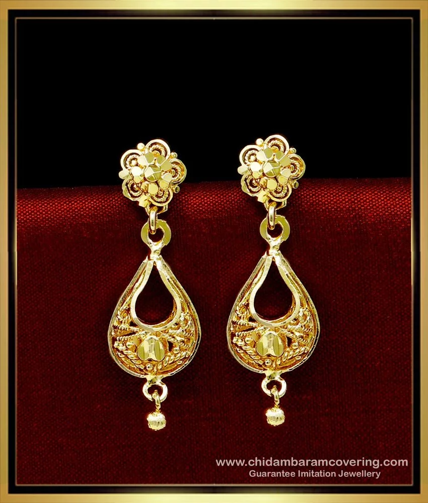 Gold and Polki Earrings | Handmade gold jewellery, Gold earrings designs,  Gold jewellery design