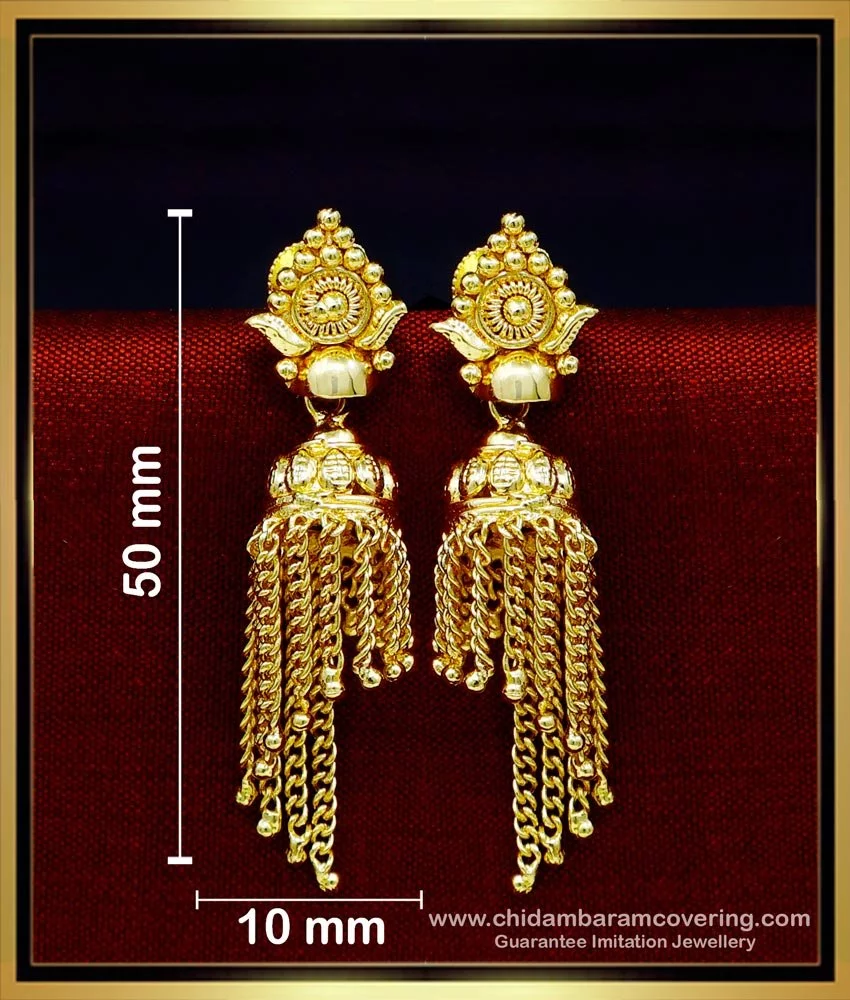 gold earrings design Images • Sayantani (@81490827sayantani) on ShareChat
