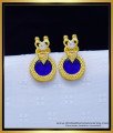 Original Gold Plated Blue Palakka Stud Earrings Online