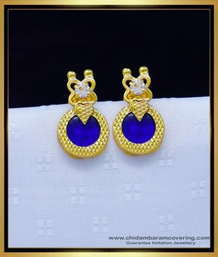 Gold Earrings Small Size||Daily Wear Gold Earrings Designs - YouTube