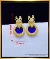 Original Gold Plated Blue Palakka Stud Earrings Online