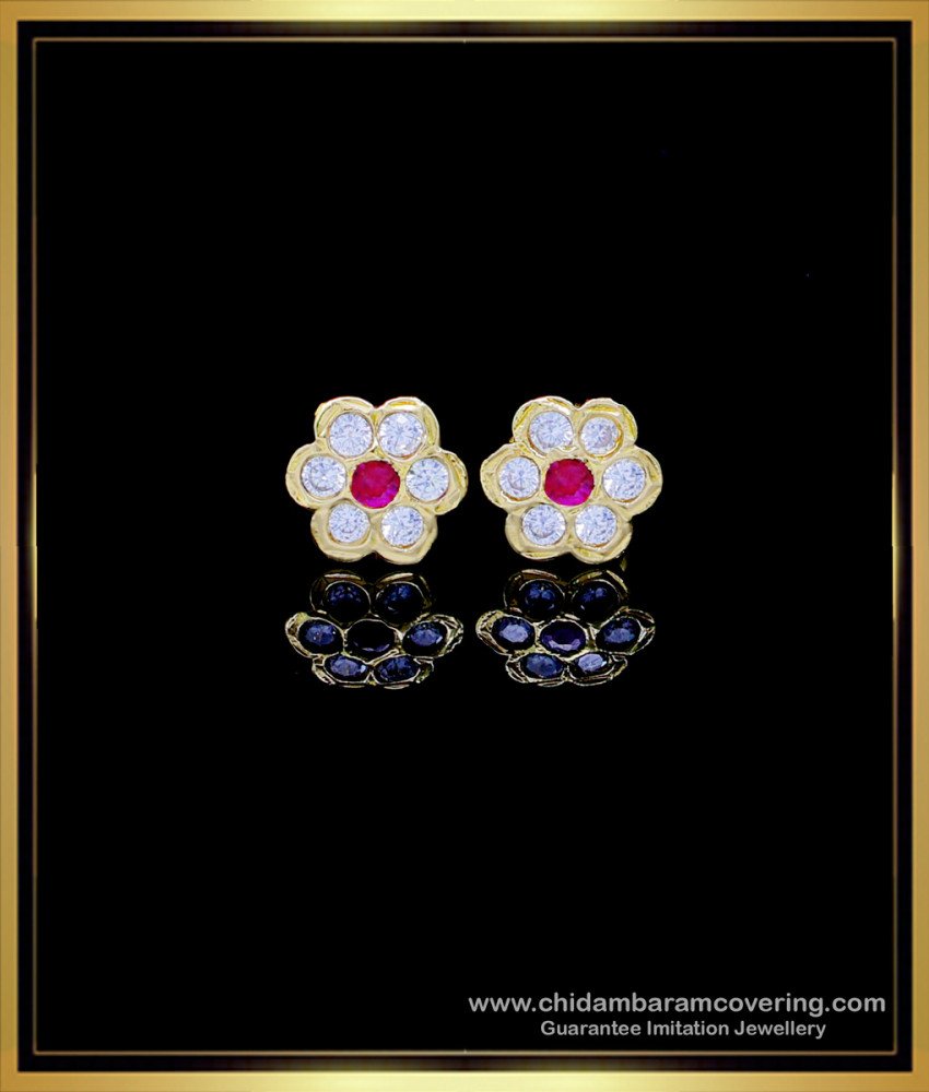  impon earrings, gold earrings for daily use, impon 5 metal jewellery, Impon kammal, Impon stud Earrings, Panchaloha Earrings, impon kammal price, Impon earrings designs, 