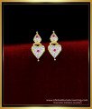 impon jewellery, impon stud earrings, small earrings under 100, small earrings studs, stud small earrings, stone earrings, white stone earrings, 