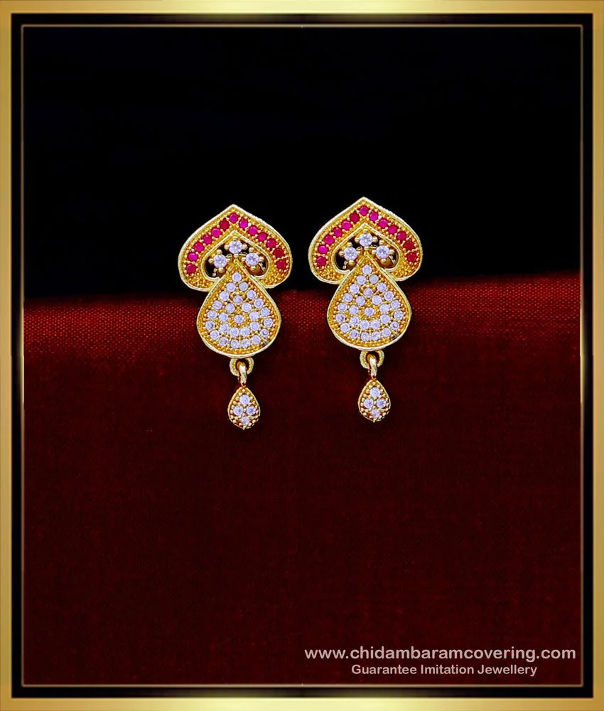 Buy Small Daily Use One Gram Gold Jhumka Earrings Design
