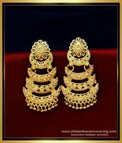 Buy Bindhani Women's Mandala Artificial Oxidised Jhumka Earrings