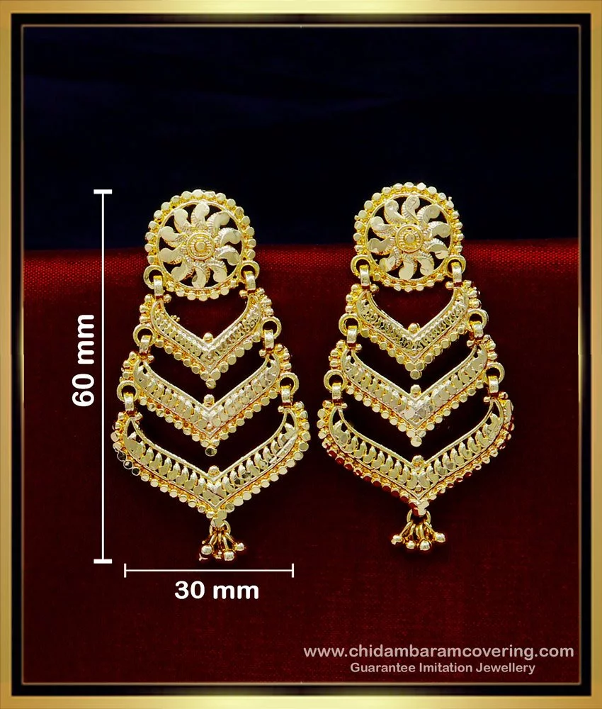 Gold Finish Kundan Polki & White Beaded Chandbali Earrings Design by Akulya  Jewels at Pernia's Pop Up Shop 2024