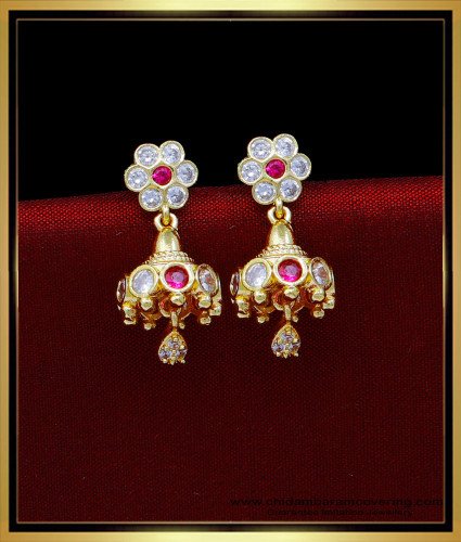 ERG1806 - Cute Small Impon Jhumkas Gold Plated Earrings Online
