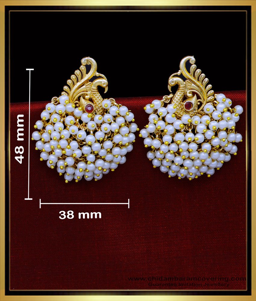 Antique earrings, antique earrings online, latest antique earrings, antique earrings studs, antique earrings jhumka,  Gold antique earrings jhumka