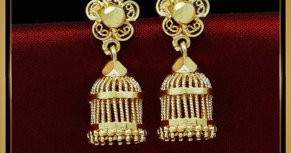 Buy Handmade South Indian Temple Gold Plated Jhumki Baliyan Big Size Temple  Jhumka Statement Earrings, Gold Earrings, Temple Jewelry, Jhumka Online in  India - Etsy