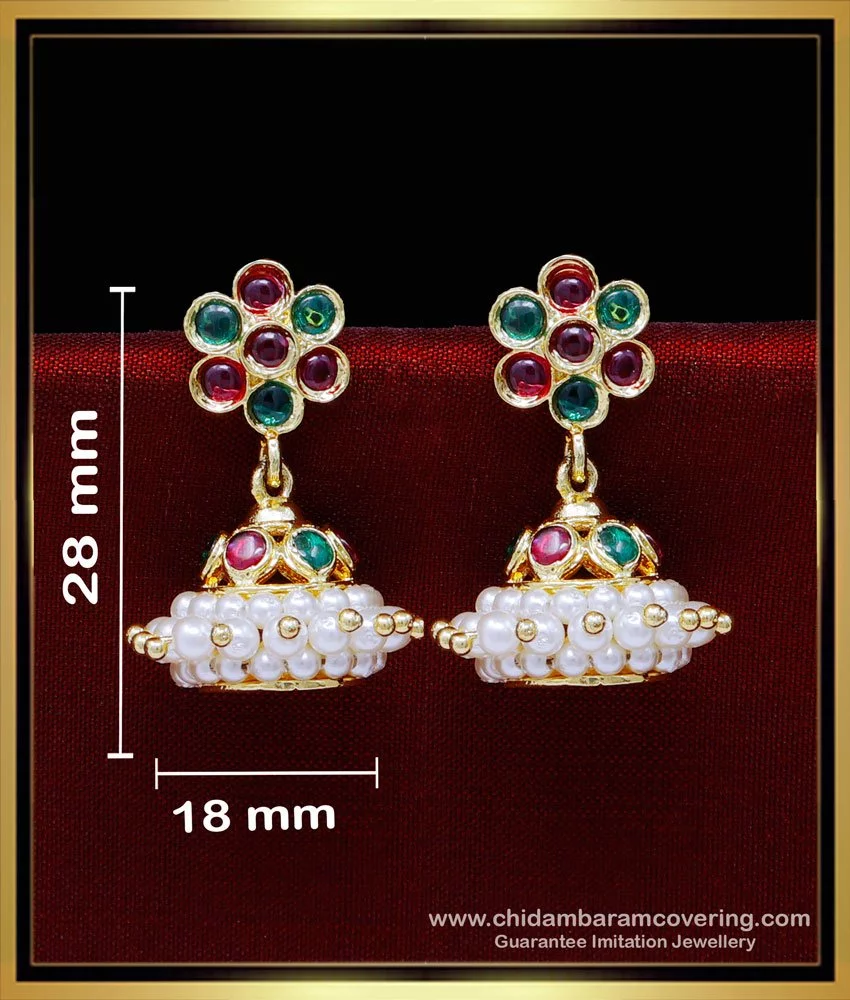 Buy YKGN's Accessories Golden Pearl Earrings online in India at best price.  Add a… | Jewelry design earrings, Indian jewellery design earrings, Gold  jewelry fashion