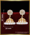kemp jewellery online india, Pearl Jhumka Earrings, kemp jewellery designs, kemp jhumkas, jimikki design, jimikki kammal, fashion jewellery