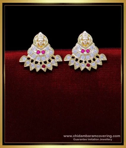 Lakshmi Pearl Temple Bell Earrings - Radhika Store