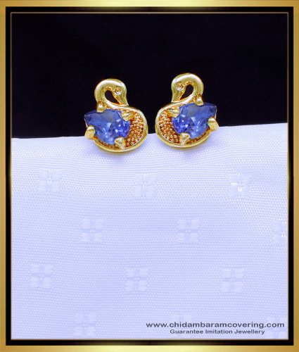 ERG1894 - Kids Jewellery Single Stone Stud Earrings Online