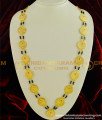 HRM334 - Traditional Muslim Wedding Crescent Black Beads Galsar Long Chain Haram for Bridal Women