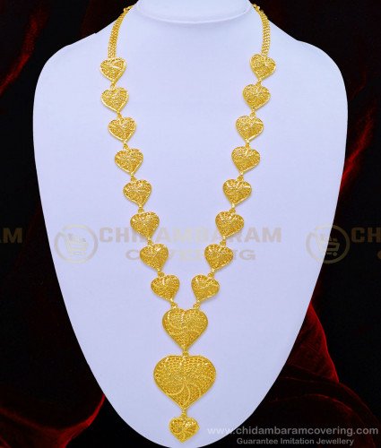 HRM620 - New Pattern Heart Design Long Haram One Gram Gold Guaranteed Jewelry