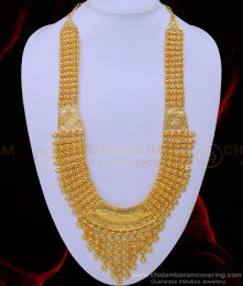 HRM685 - Real Gold Design Bridal Haram One Gram Gold Plated Kerala Haram for Wedding