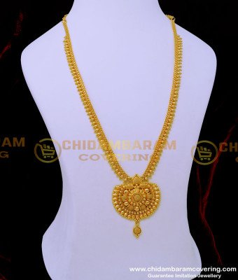 HRM769 - Latest Imitation Jewellery Gold Long Haram Designs