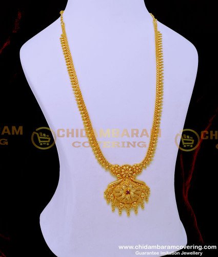 HRM770 - New Model Gold Covering Ruby Stone Haram for Women 