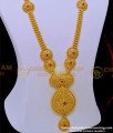 Real Gold Design Ruby Stone Bridal Wear Long Haram Online