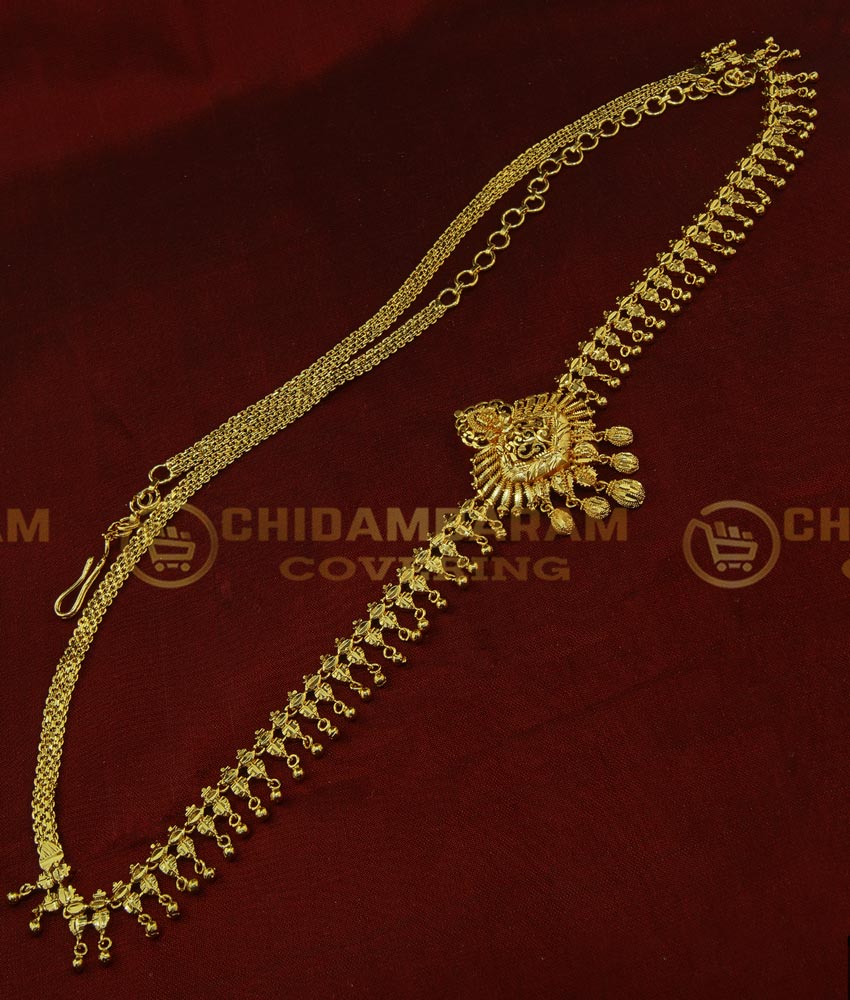 HIP006 - Pure Gold Plated Guaranteed Bridal Kamarband Gold Hip Chain Wedding Ottiyanam Design Online