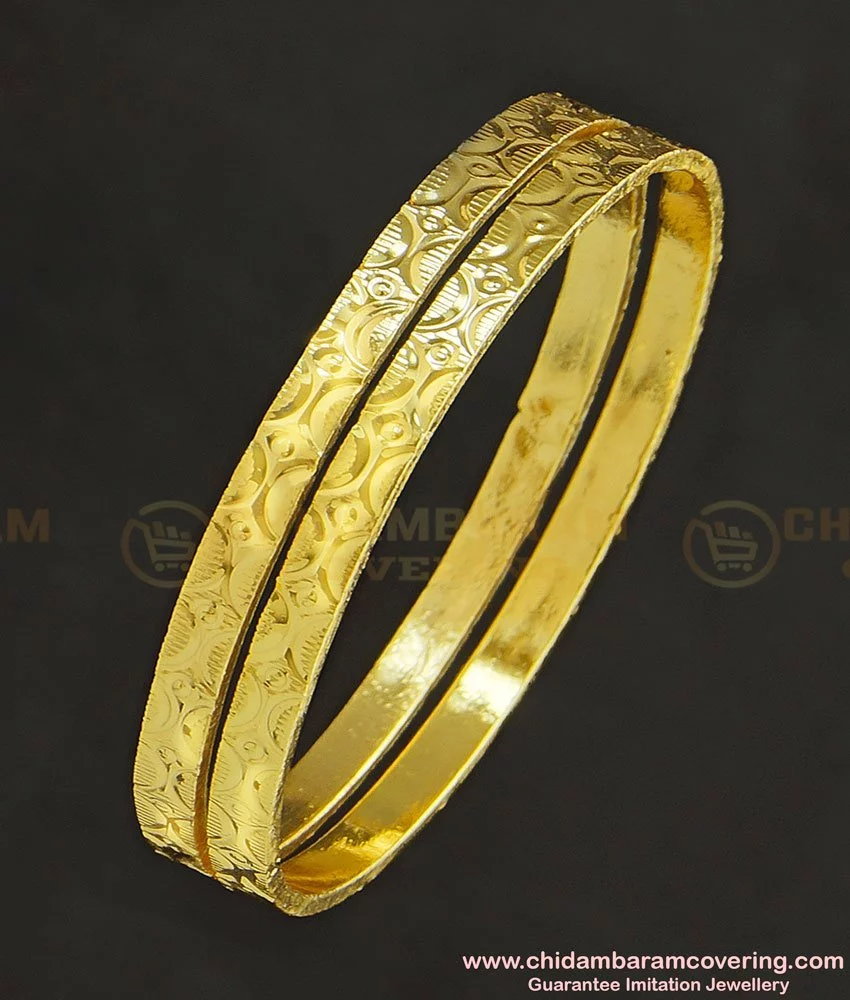 kbl031 1.18 size kids bangle gold design machine cut gold plated bangles online 2