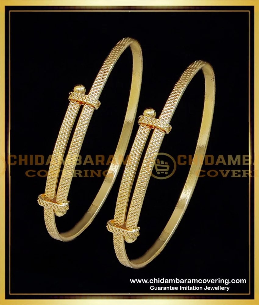 In Season Jewelry Yellow Gold Plated Cuff Baby Girl Bangle Bracelet India |  Ubuy