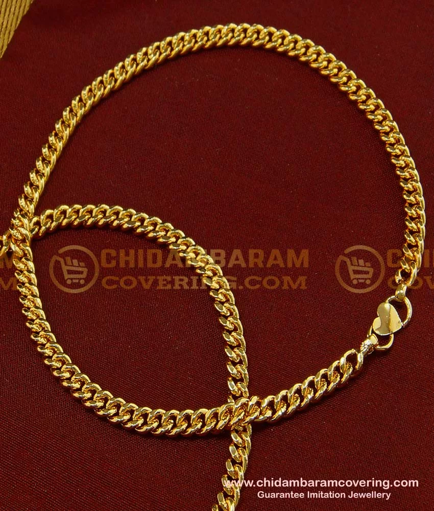 Buy One Gram Gold Sachin Unisex Chain Online|Kollam Supreme