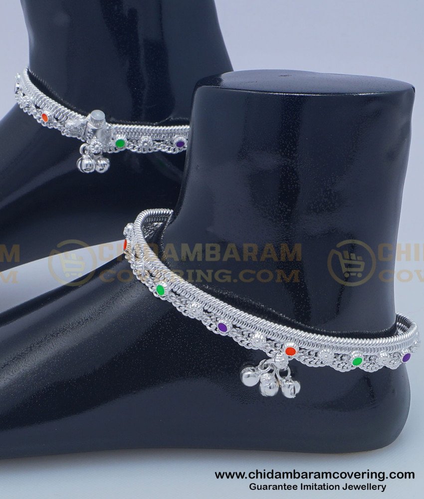 chandi ka payal, velli kolusu, silver payal, white metal payal, anklet designs in silver
