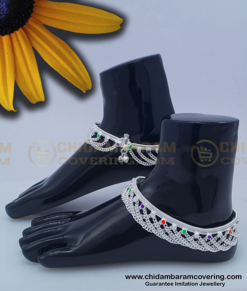 chandi ka payal, velli kolusu, silver payal, white metal payal, latest kolusu designs, silver anklets design, anklet designs in silver