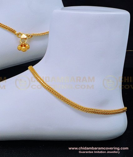 ANK091 - 10 Inches Latest Padasaram Gold Models Kolusu Gold Plated Jewellery Online 